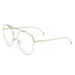 FENDI FF0352 J5G Aviator GOLD Fullrim Eyeglasses for Women