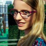 Women's Plastic Semi- Rimless Eyeglasses Frames - Image 4