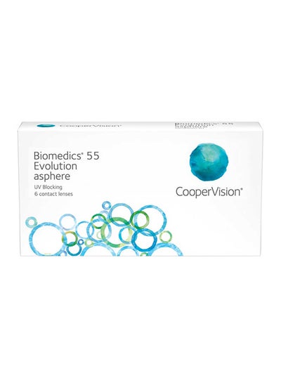 Pack Of 6 Biomedics 55 Evolution Asphere Monthly Disposable Contact Lenses