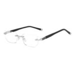 Women's Oval Eyeglasses B6037C55 - Image 5