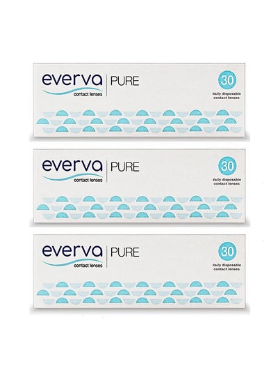 Pure – Daily Disposable Pack Clear Contact Lenses – Pack of 90
