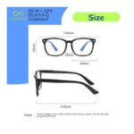 Blue Light Blocking Oval Eyeglasses - Image 3