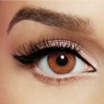 Women's Chocolate Brown Colored Contact Lenses Pack Of 2 - 3 Months Replacement - Image 2
