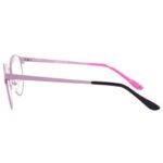 Women's Full Rim Oval Shape Clear Lens Eyeglass Frame - Lens Size: 48 mm - Pink - Image 3