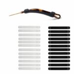 Soft Silicone Eyeglasses Temple Tips Sleeve Retainer, Anti-Slip Elastic Comfort Glasses Retainers For Spectacle Sunglasses Reading Glasses Eyewear...
