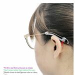 Soft Silicone Eyeglasses Temple Tips Sleeve Retainer, Anti-Slip Elastic Comfort Glasses Retainers For Spectacle Sunglasses Reading Glasses Eyewear... - Image 2