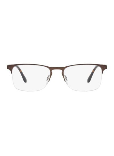 Men’s Semi-Rimless Eyeglasses Frame – Lens Size: 55 mm
