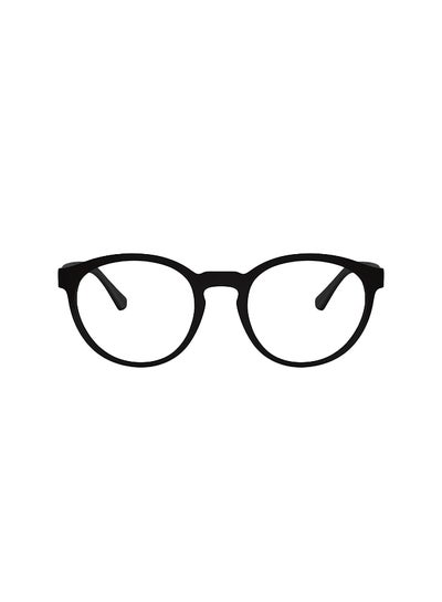 Men’s Round Eyeglass Frame – Lens Size: 52mm