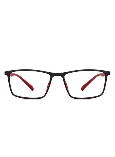 Zero Power Bluecut & Antiglare Rectangular Shape Computer Eyeglasses LB E14255 – Lens Size: 53mm – Black